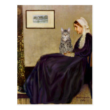 CAT (Tabby 1) - Whistlers Mother Postcards