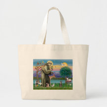 Cat (Tabby 2) - Saint Francis Canvas Bags
