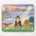 Cat (Tabby) - Cloud Angel Mouse Mat