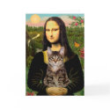 CAT (Tabby) - Mona Lisa cards