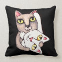 Cat Tango Dance American MoJo Throw Pillow throwpillow