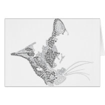 Cat Text  Portrait Mug Greeting Cards