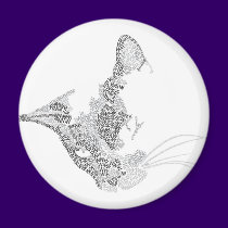Cat Text  Portrait Mug magnets