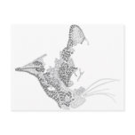 Cat Text  Portrait Mug Post Cards