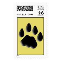 Cat Track Pawprint postage