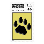 Cat Track Pawprint Postage Stamps