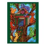 Cat Tree House Post Card
