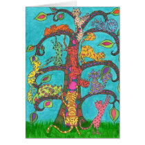 Cat Tree of Life Card
