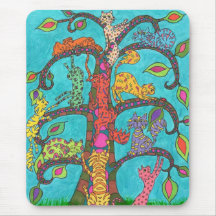Cat Tree of Life Mouse Pad
