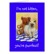 Cat Valentine card cards