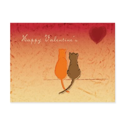 Cat Valentine Post Card by wakingillustration