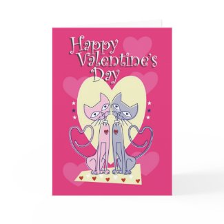 Cat Valentine's Day card