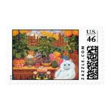 Cat Vintage Postage