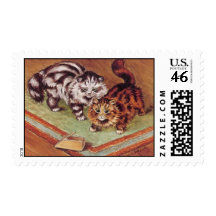 Cat Vintage Postage