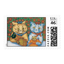 Cat Vintage Postage