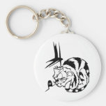 Cat Waiting for Mouse Key Chain
