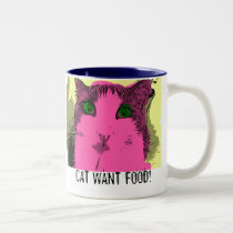 Cat Want Food Coffee Mug mugs