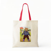 Cat Wearing Breeches by Louis Wain bags
