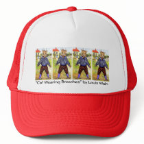 Cat Wearing Breeches by Louis Wain hats