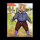 Cat Wearing Breeches by Louis Wain postcards