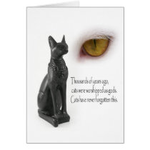 Cat Were Gods Greeting Card