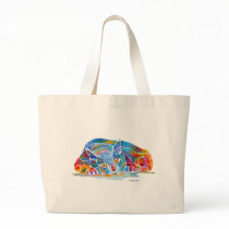 Cat Whimsical Art Kitten bags by Whimzicals Cat Whimsical Art Kitten bags