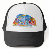 Cat Whimsical Art Kitten hats by Whimzicals Cat Whimsical Art Kitten hats