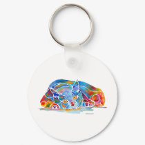 Cat Whimsical Art Kitten keychains by Whimzicals Cat Whimsical Art Kitten keychains