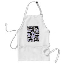 cat winter color silhouette aprons