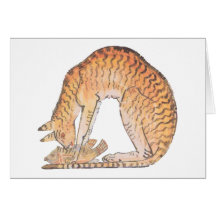 cat with fish card