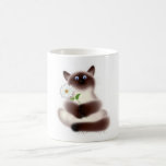 Cat With Flower Mug
