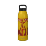 Cat with garnet eyes Art nouveau water bottles