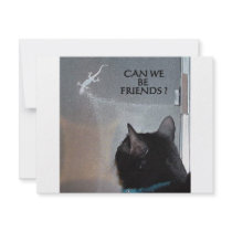 CAT WITH GECKO PERSONALIZED ANNOUNCEMENT