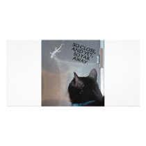 CAT WITH GECKO PHOTO CARD TEMPLATE