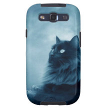 Cat with Glowing Eyes Galaxy SIII Cover
