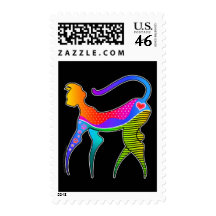 CAT with HEART POSTAGE