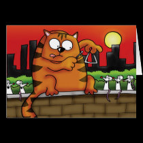 Cat with Mice cards