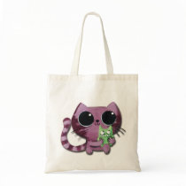 cat with monster bags