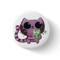 Cat with Monster buttons