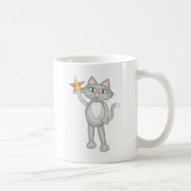Cat with star coffee mugs