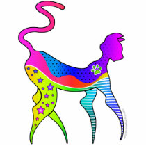 CAT with STARS SCULPTURE, MAGNET or PIN Acrylic Cut Out