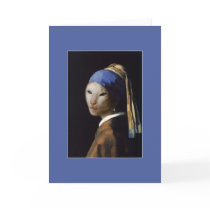 Cat with the Pearl Earring cards