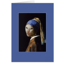 Cat with the Pearl Earring cards