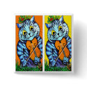 Cat With Violin by Louis Wain buttons by VintagePets Cat With Violin by Louis Wain buttons