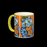 Cat With Violin by Louis Wain Cup mugs