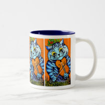 Cat With Violin by Louis Wain mugs by VintagePets Cat With Violin by Louis Wain mugs