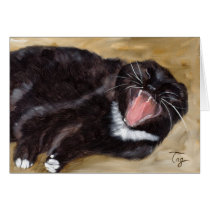Cat Yawn cards