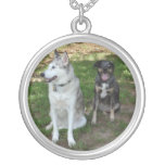 Catahoula and Ausky Dog Buddies Necklace