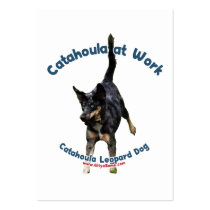 Catahoula Dog at Work Business Cards