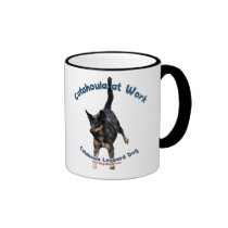 Catahoula Dog at Work mugs